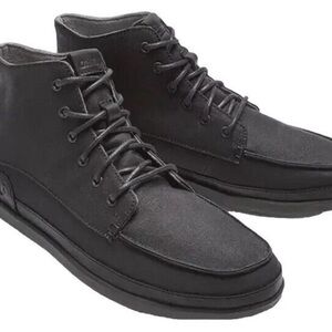 Olukai Nalukai Kapa Boots Black Canvas Size 12